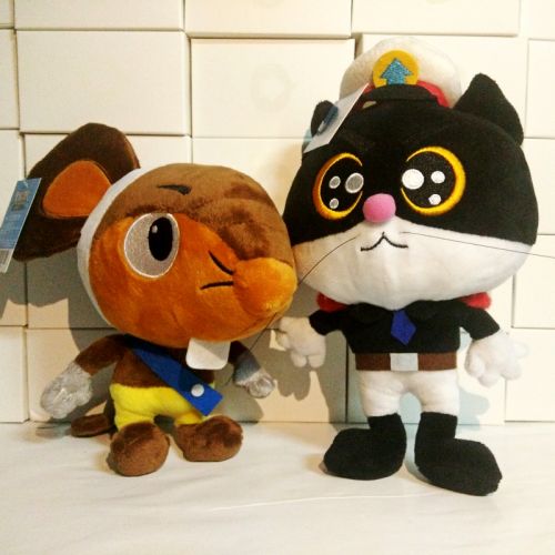 Peluche manga en peluche sergent noir une oreille - Ref 2695315