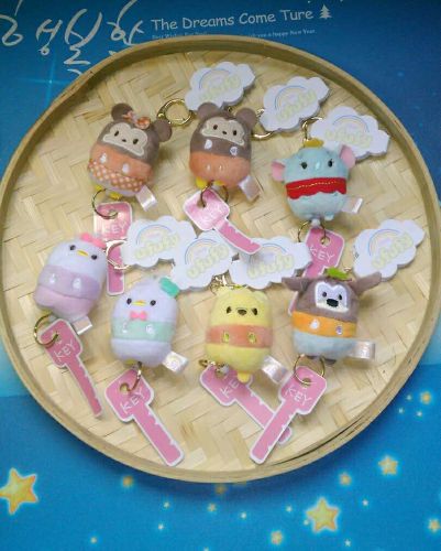 Peluche manga en peluche Mickey amp Minnie porte-cles - Ref 2696250