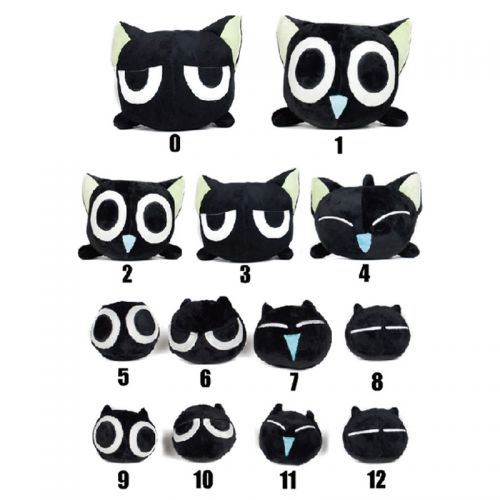 Peluche manga en peluche Luo Wars noir - Ref 2697128