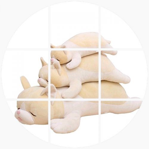 Peluche manga LIV HEART en peluche chat endormi - Ref 2697287