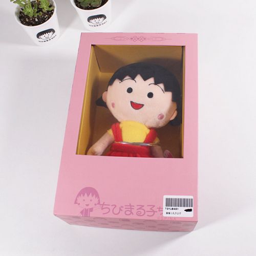 Peluche manga en peluche Chibi Maruko enfant cerise - Ref 2697402