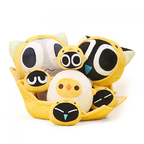Peluche manga en peluche Luo Wars noir - Ref 2697529