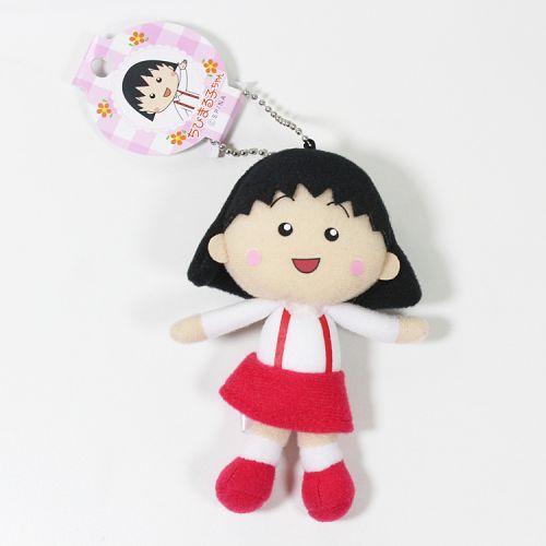 Peluche manga en peluche Chibi Maruko enfant cerise - Ref 2698001