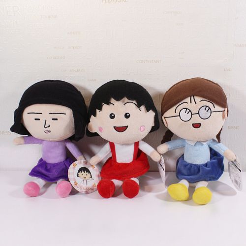 Peluche manga en peluche Chibi Maruko enfant cerise - Ref 2698005