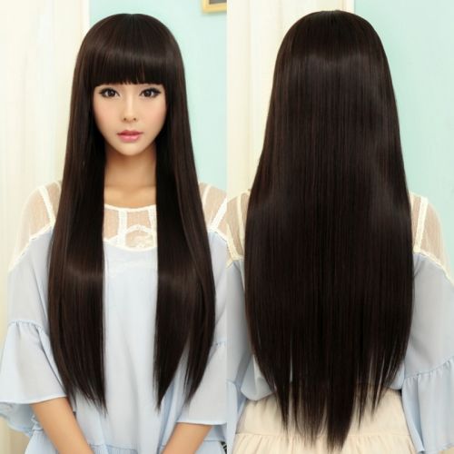 Perruque Long cheveux raides - Ref 2607226