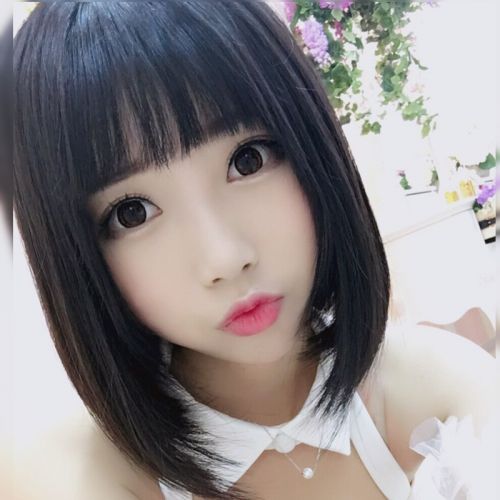 Perruque cheveux raides Court - Ref 2607312