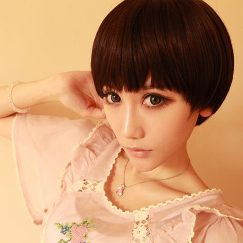 Perruque cheveux raides Court - Ref 2607488