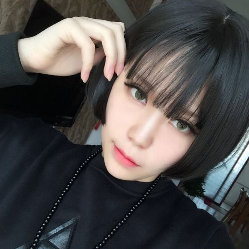 Perruque cheveux raides Court - Ref 2607556