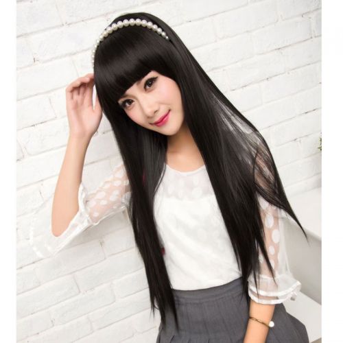 Perruque Long cheveux raides - Ref 2607867