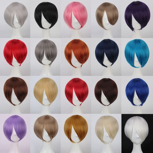 Perruque cheveux raides Court - Ref 2608052