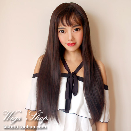 Perruque Long cheveux raides - Ref 2608120