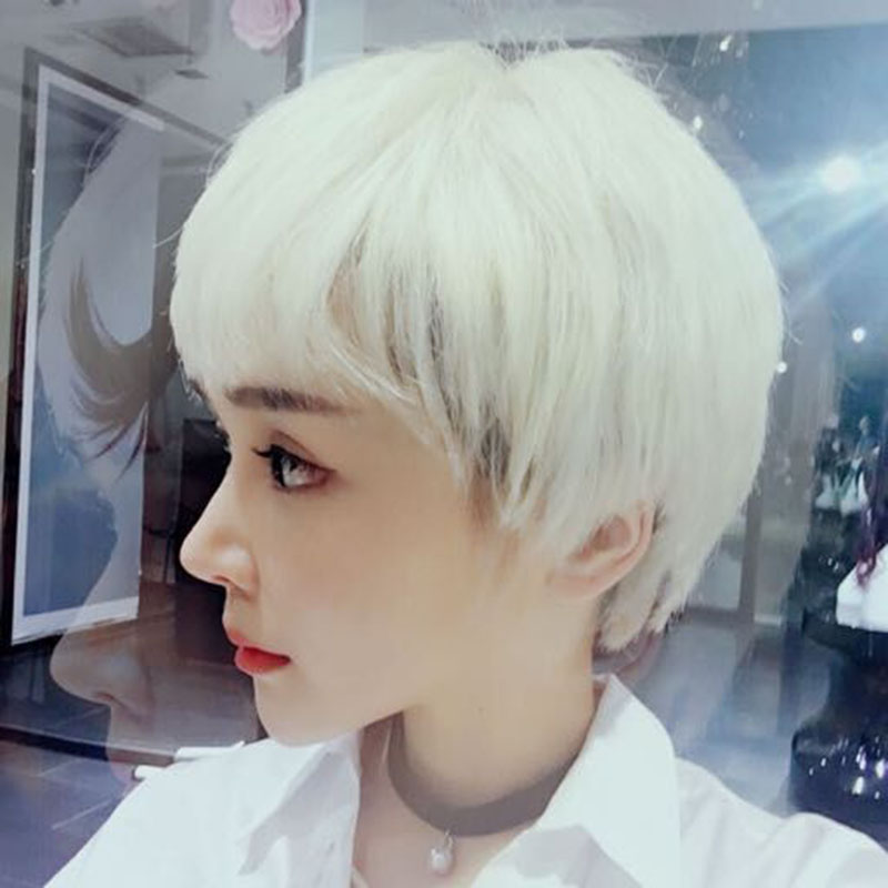 Perruque cheveux raides Court - Ref 2608391