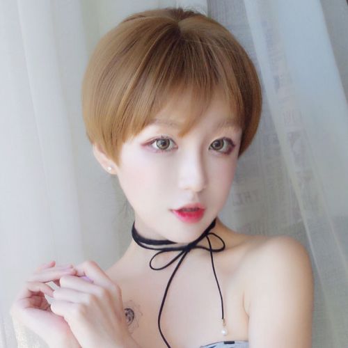 Perruque cheveux raides Court - Ref 2608395