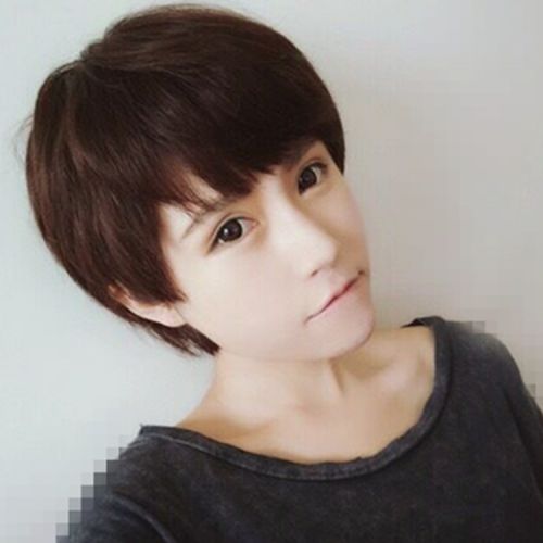 Perruque cheveux raides Court - Ref 2608515