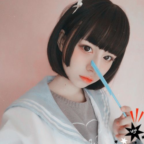 Perruque cheveux raides Court - Ref 2608925