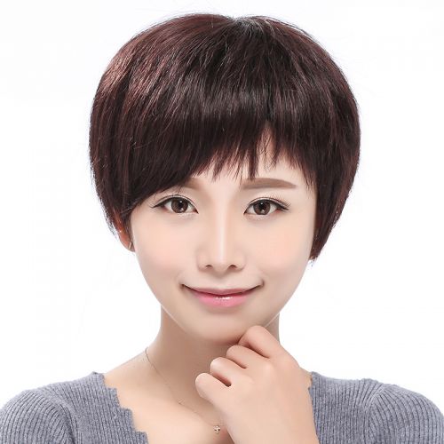 Perruque cheveux raides Court - Ref 2609355