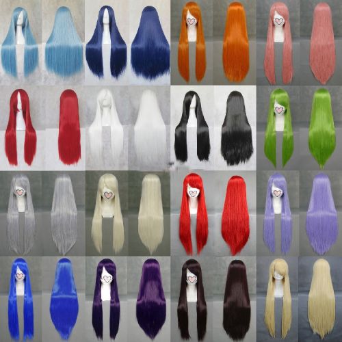 Perruque 8090 Long cheveux raides - Ref 2609394