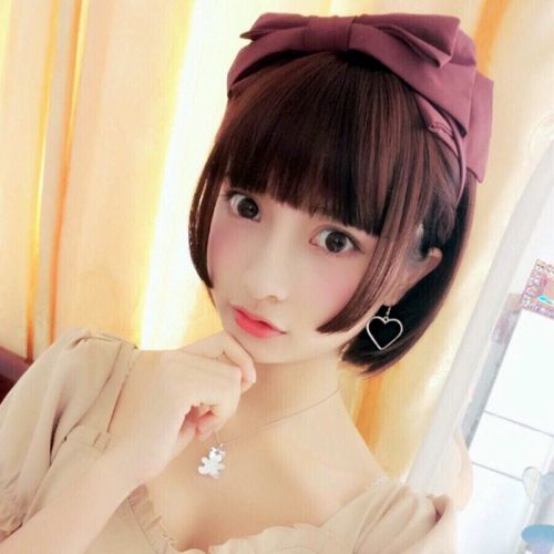 Perruque cheveux raides Court - Ref 2609415