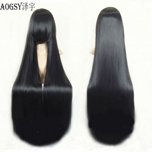 Perruque AOGSY Long cheveux raides - Ref 2609831