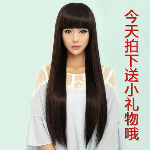 Perruque Long cheveux raides - Ref 2609922