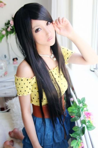 Perruque Long cheveux raides - Ref 2610028