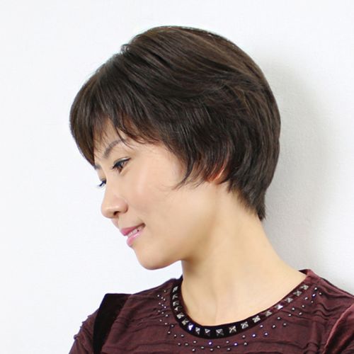 Perruque cheveux raides Court - Ref 2610154