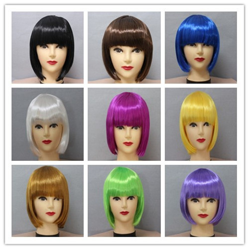 Perruque cheveux raides Court - Ref 2611038