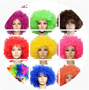 Perruque Harsh pelucheux confirme - Ref 2611589