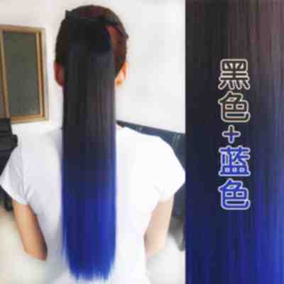 Perruque Gradient queue de cheval cheveux raides - Ref 2611984