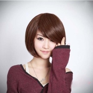 Perruque cheveux raides Court - Ref 2612175