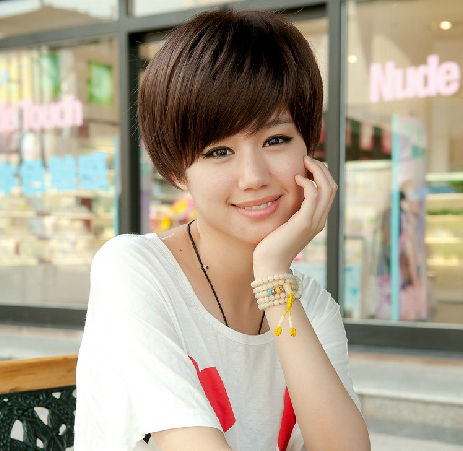 Perruque cheveux raides Court - Ref 2612377