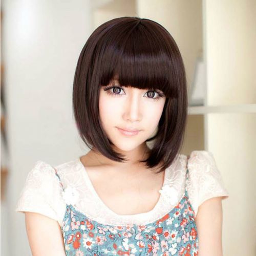 Perruque cheveux raides Court - Ref 2612378