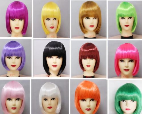 Perruque BOHRJINNUO cheveux raides Court - Ref 2612421