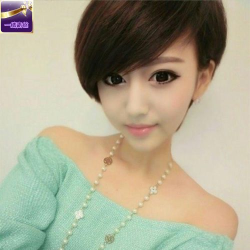 Perruque cheveux raides Court - Ref 2612713