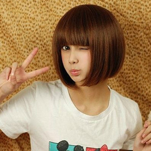 Perruque cheveux raides Court - Ref 2612877