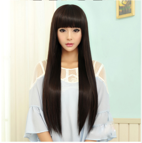 Perruque Long cheveux raides - Ref 2613003