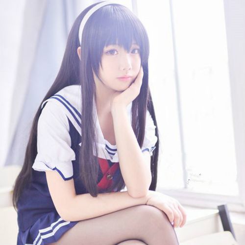 Perruque Long cheveux raides - Ref 2613047