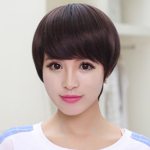 Perruque cheveux raides Court - Ref 2613379