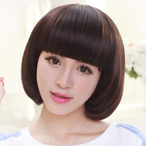 Perruque cheveux raides Court - Ref 2613392