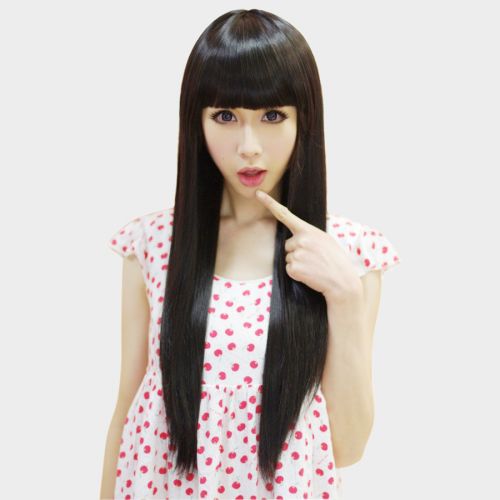 Perruque Long cheveux raides - Ref 2613499