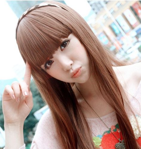 Perruque Long cheveux raides - Ref 2613534