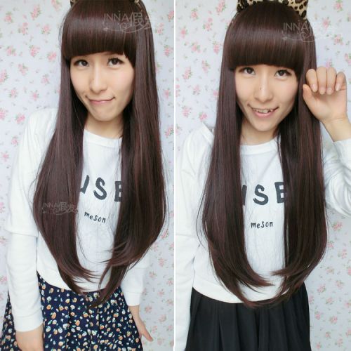 Perruque Long cheveux raides - Ref 2613819