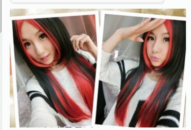 Perruque Long cheveux raides - Ref 2613874