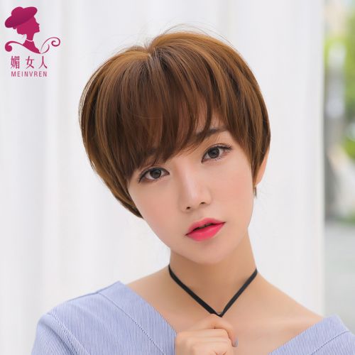 Perruque cheveux raides Court - Ref 2613925