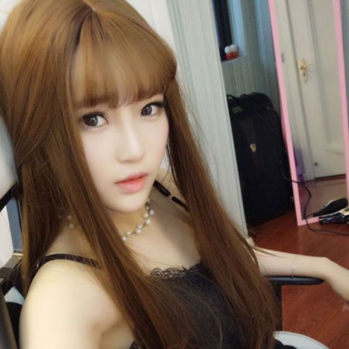 Perruque Long cheveux raides - Ref 2614120