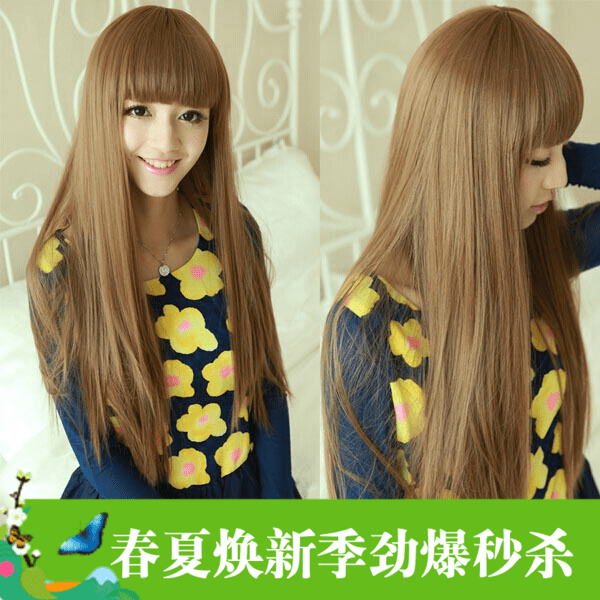 Perruque Long cheveux raides - Ref 2614328