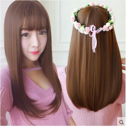 Perruque Long cheveux raides - Ref 2614376