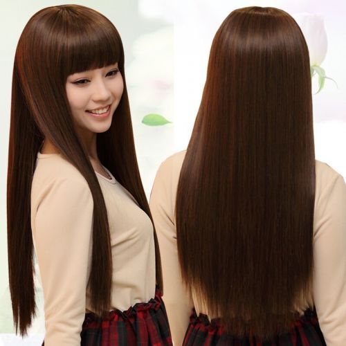 Perruque Long cheveux raides - Ref 2614434