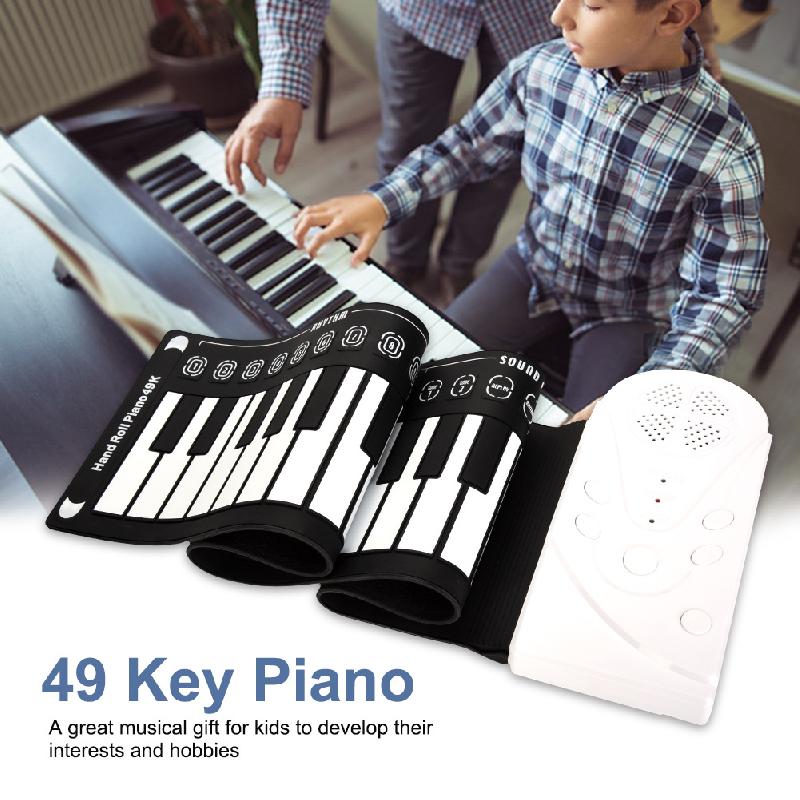 Piano pliant Clavier 49 touches pratique pour debutant 3426791