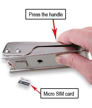 Pince pour cartes SIM - Ref 306845